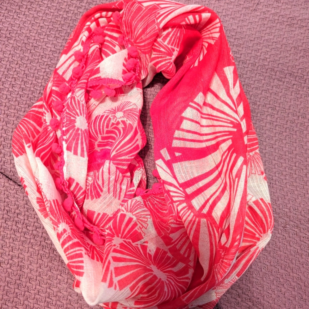 Charming Charlie hot pink scarf